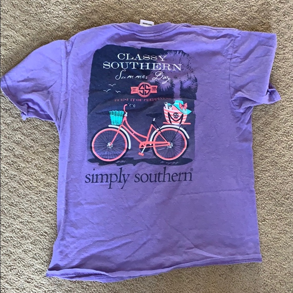 Purple simply southern shirt